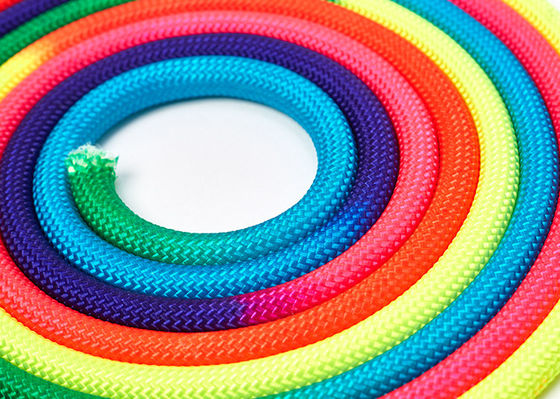 Rainbow Fluorescent Nylon Rope 10mm Polyester Braided High